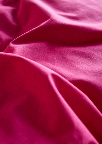 Dekbedovertrek in linnen look, Kleur: pink