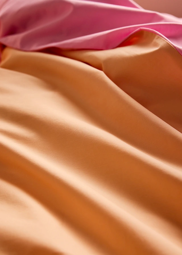 Omkeerbaar dekbedovertrek van perkal • roze-apricot • product-page.page-title-suffix