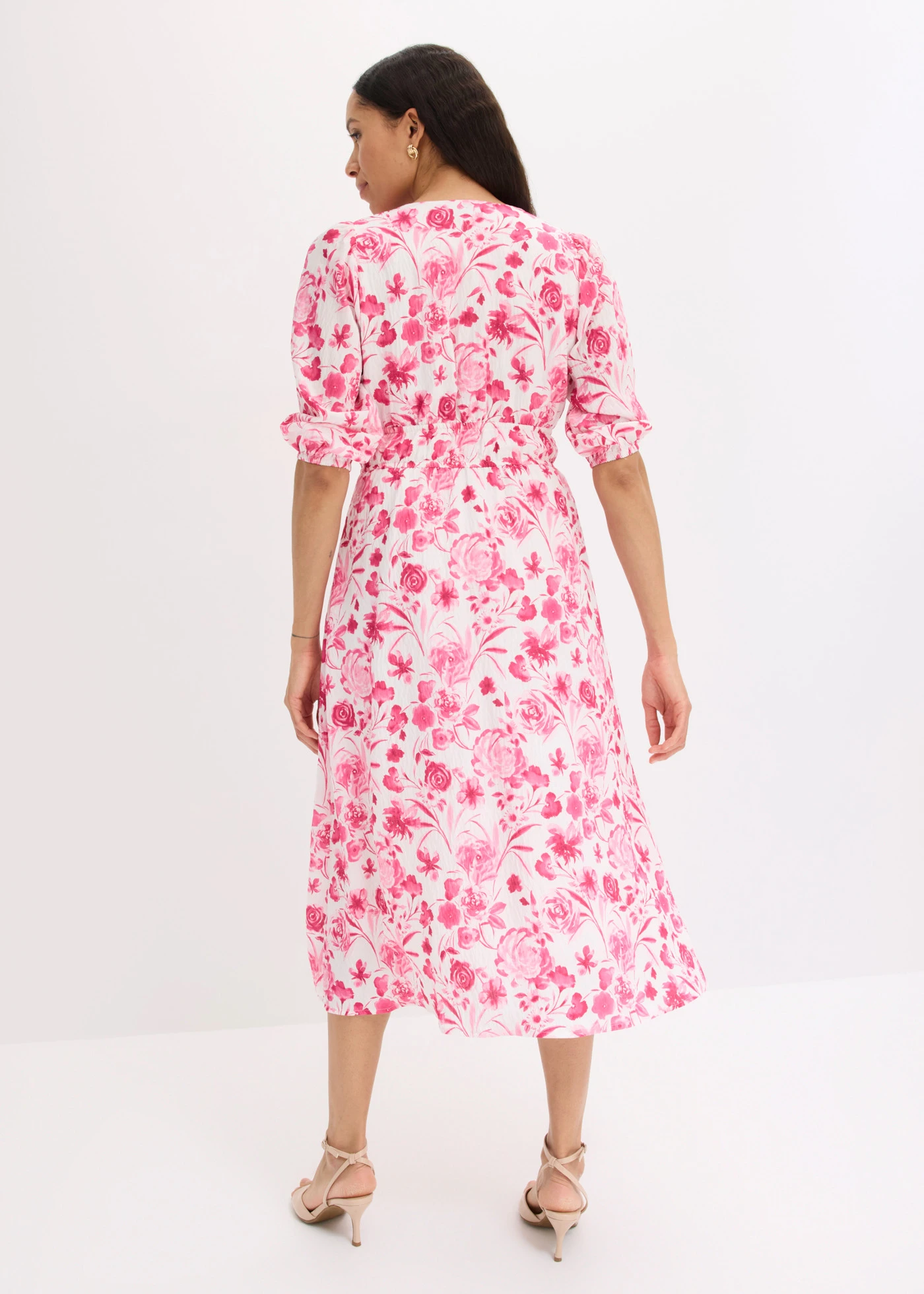 Robe midi • rose vif • Boutique bonprix