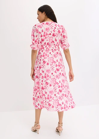 Midi jurk in een viscosemix • pinklady met print • bonprix online shop