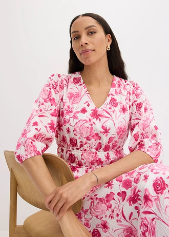 Robe midi • rose vif • Boutique bonprix