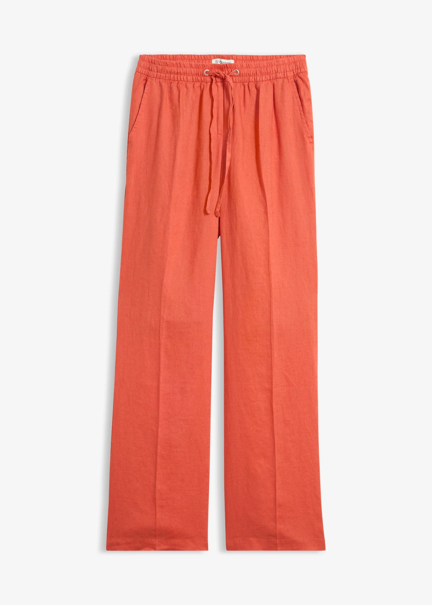 Broek van puur linnen • baksteenrood • bonprix online shop