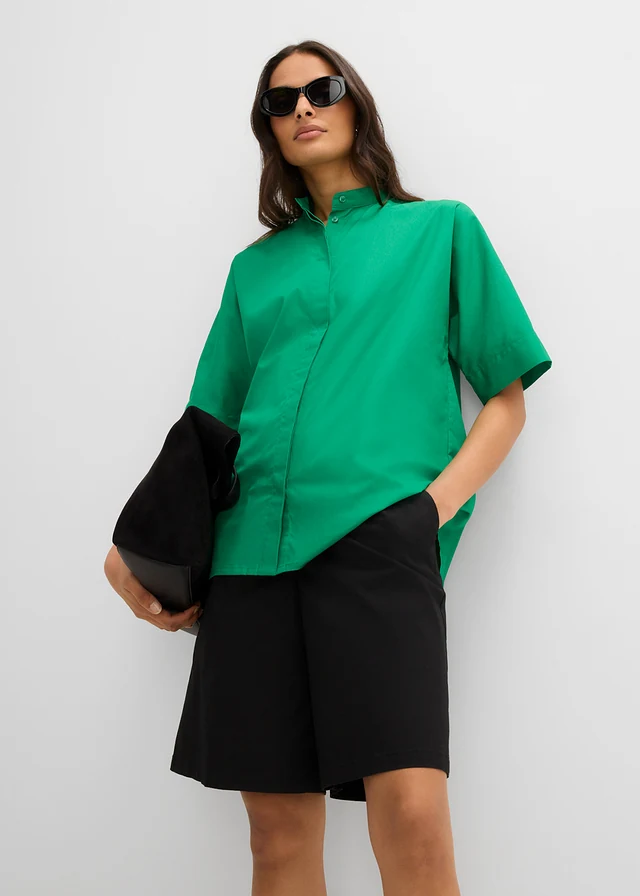 Chemisier 100% coton • vert aventurine • product-page.page-title-suffix