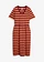 Robe en jersey coton, Couleur: terre cuite-rouge érable rayé