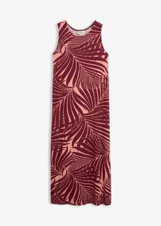 Robe fluide en jersey viscose extensible • rouge érable-marron poudré • Boutique bonprix