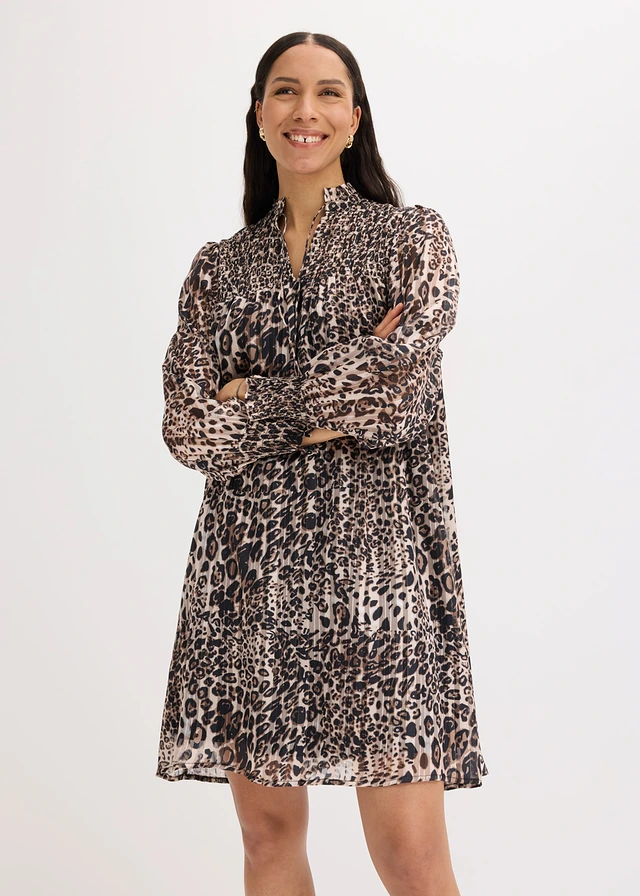 Jurk • beige-bruin luipaardprint • product-page.page-title-suffix