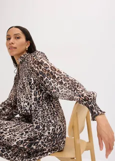 Jurk • beige-bruin luipaardprint • bonprix online shop