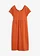Robe midi 100% coton, Couleur: terre cuite