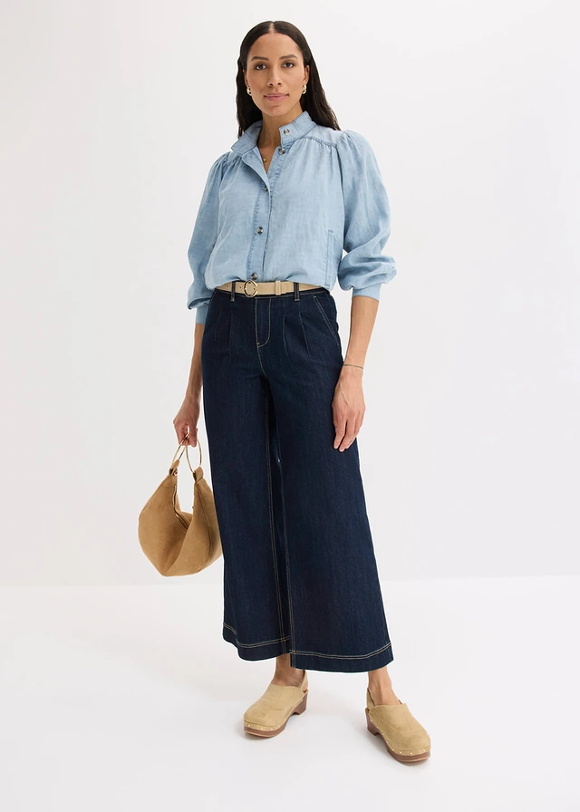 Korte jas, Kleur: blauw-lichtblauw