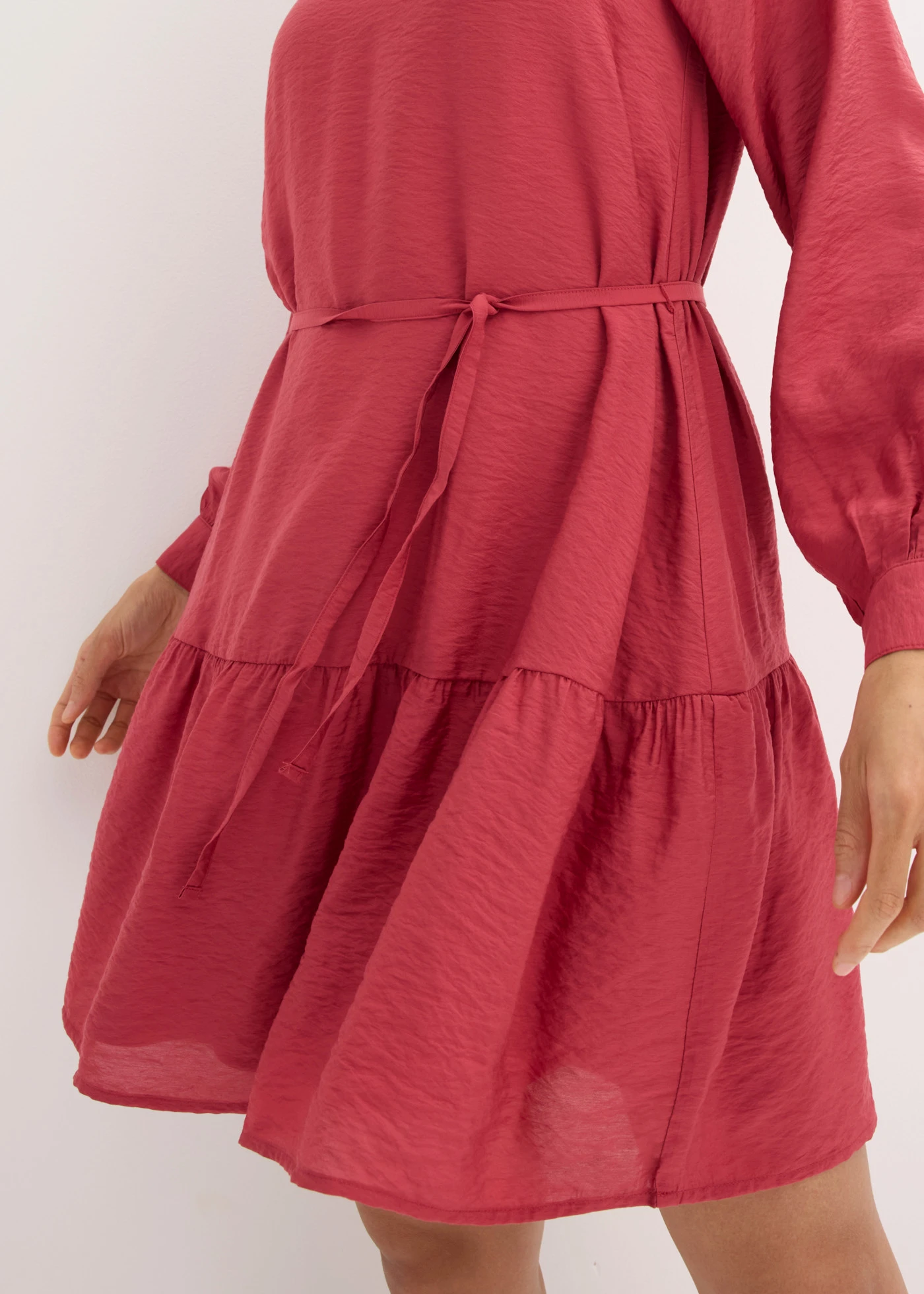 Tuniekjurk van zachte viscose-mix • kersenrood • bonprix online shop