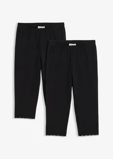 Lot de 2 leggings corsaire • noir • Boutique bonprix