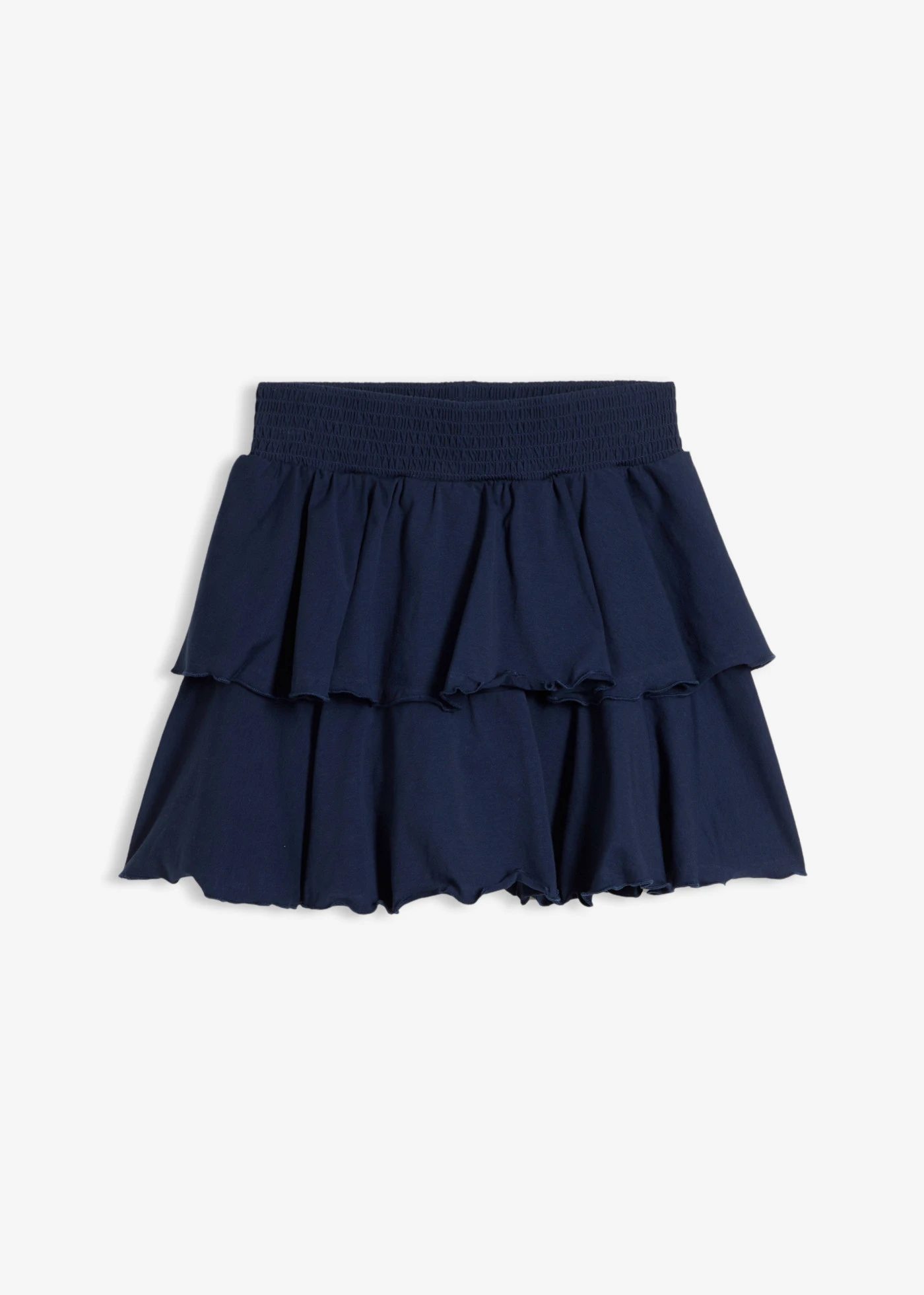 Fustă-pantalon din jerse elastic cu bumbac organic • bleumarin • magazin bonprix