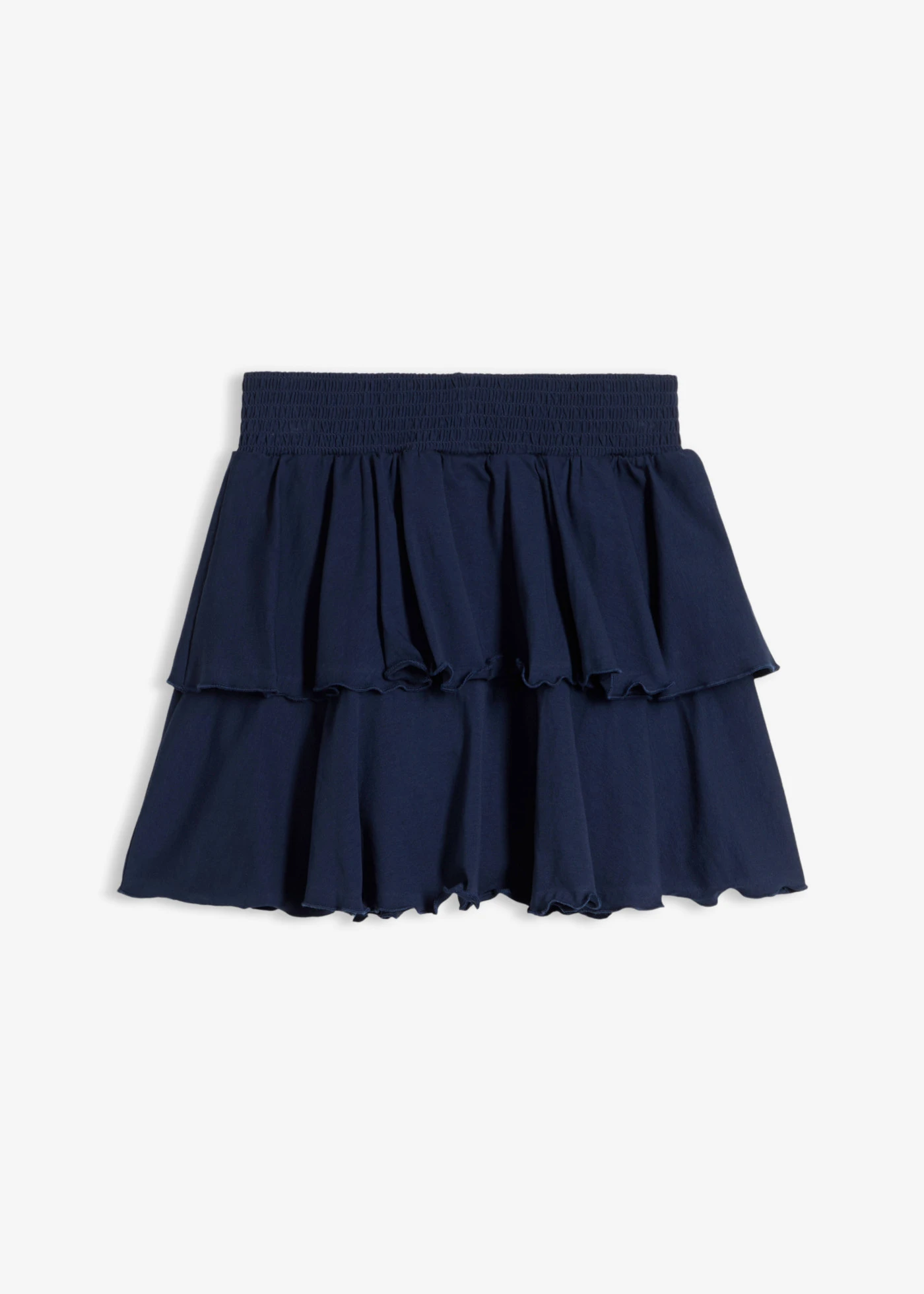 Fustă-pantalon din jerse elastic cu bumbac organic • bleumarin • magazin bonprix