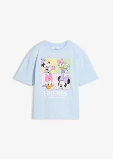 T-shirt Mickey oversize • bleu poudré imprimé • Boutique bonprix
