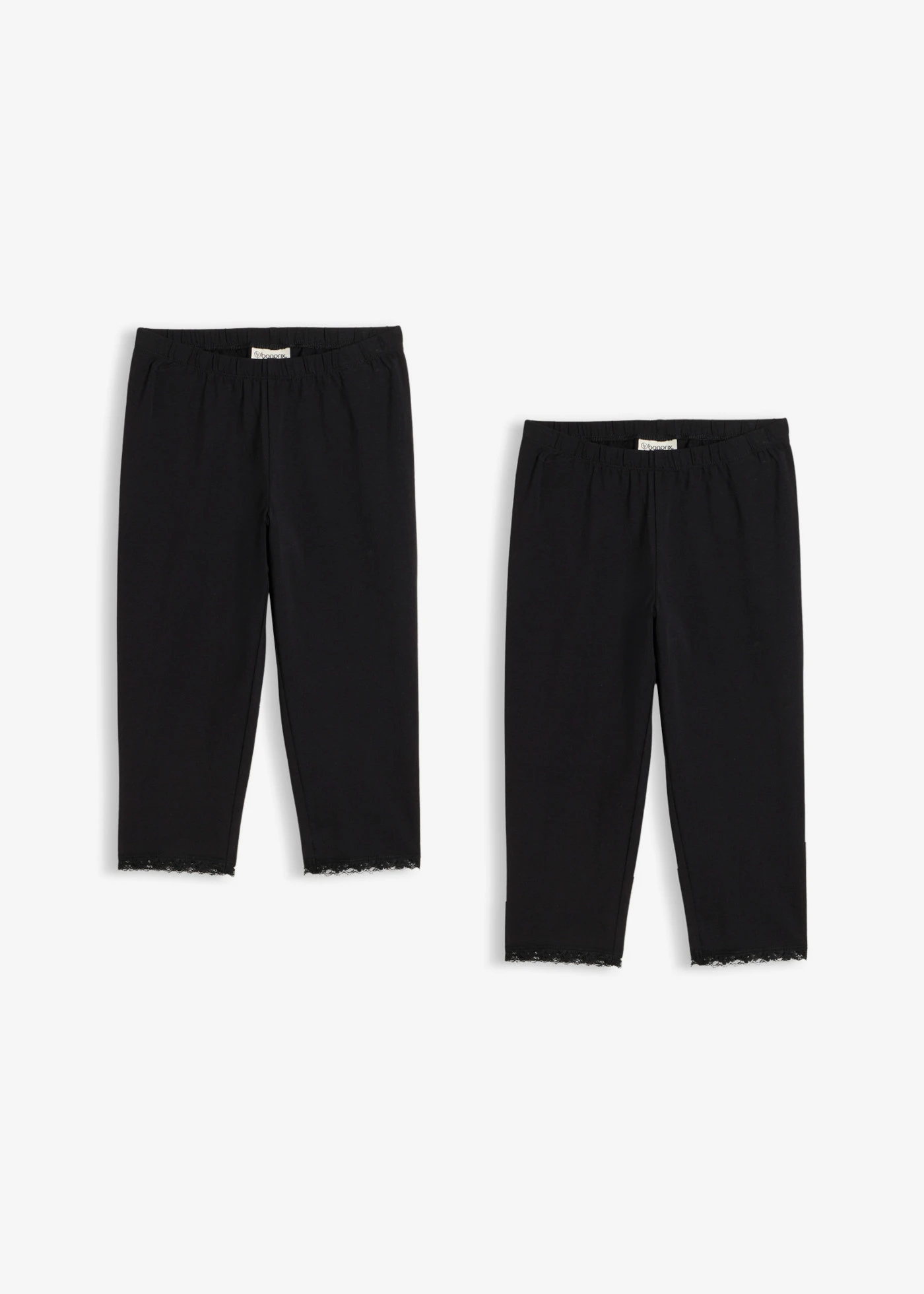 Lot de 2 leggings corsaire • noir • Boutique bonprix