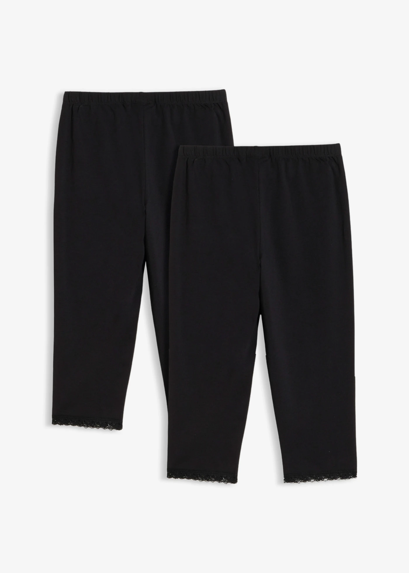 Lot de 2 leggings corsaire • noir • Boutique bonprix