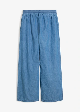 Wide Leg farmer, Mid Waist, tiszta bio-pamutból