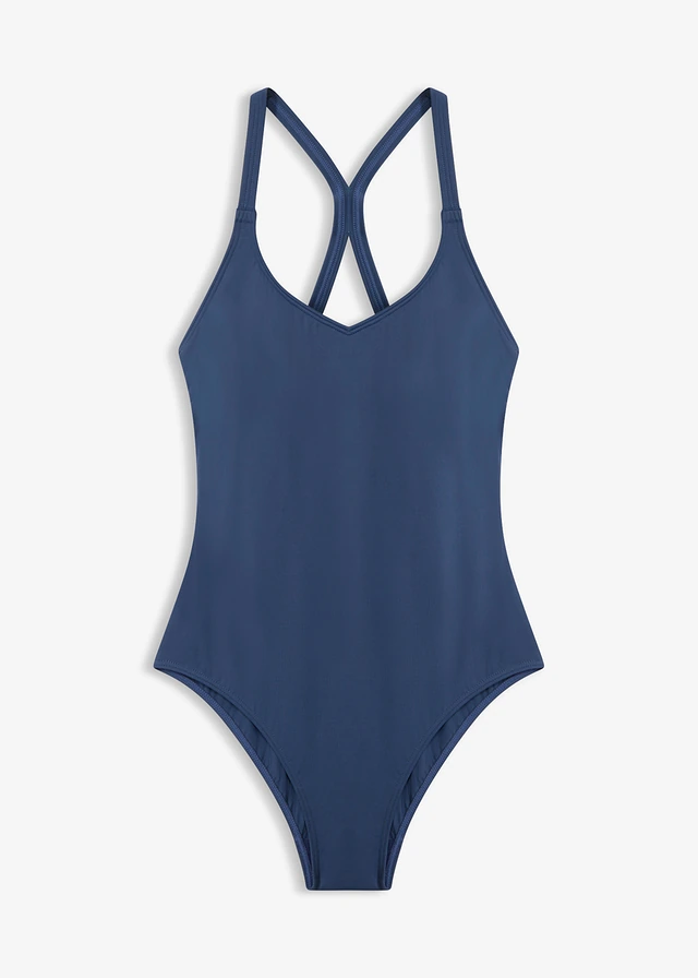 Maillot 1 pièce de natation séchage rapide, dos nageur