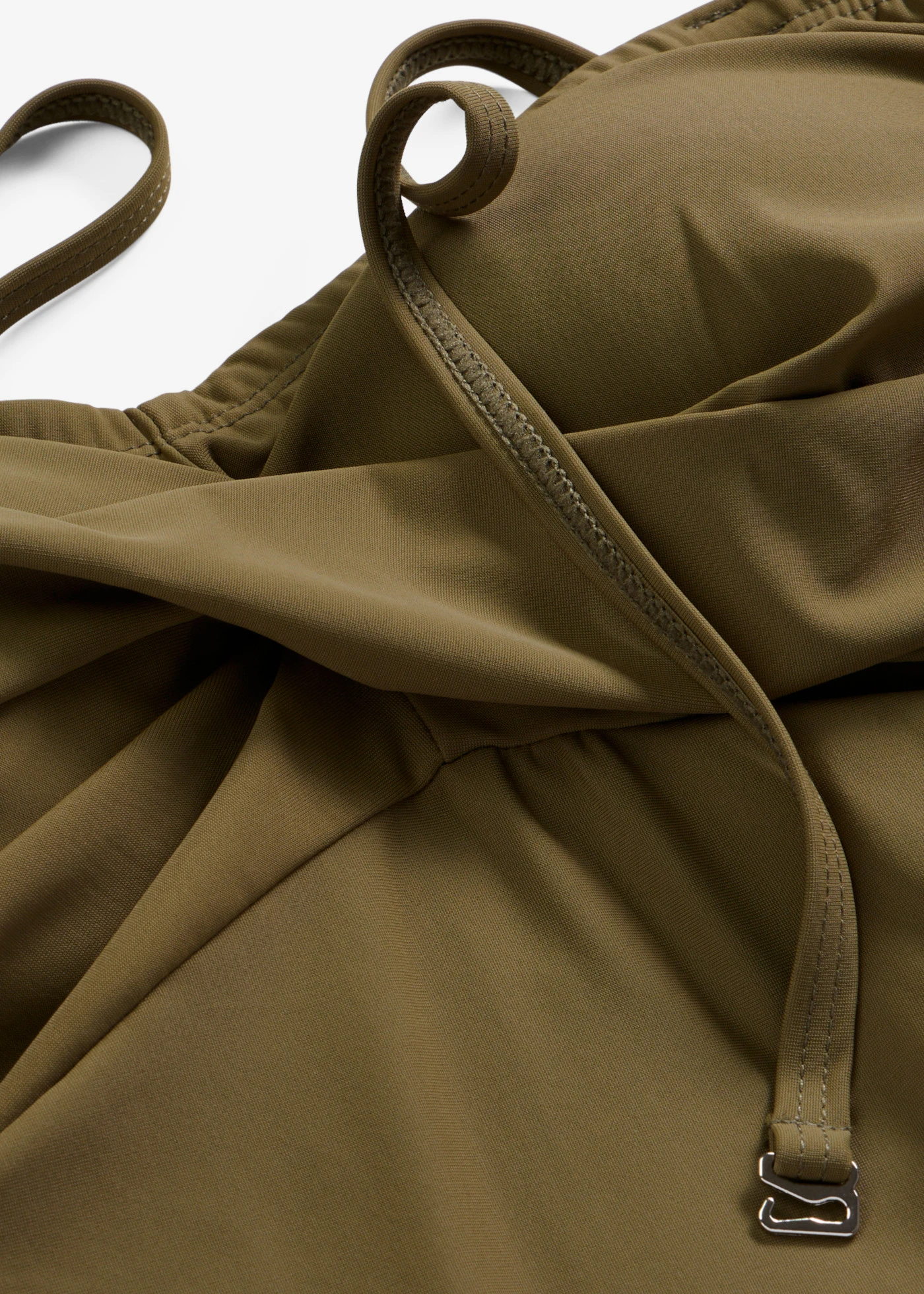 Licht corrigerend badpak in wikkellook • donkerolijfgroen • bonprix online shop