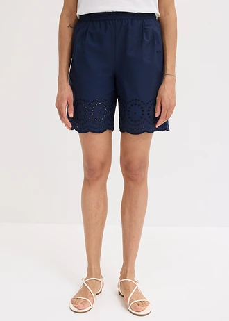 Instapshort van katoen, Kleur: donkerblauw