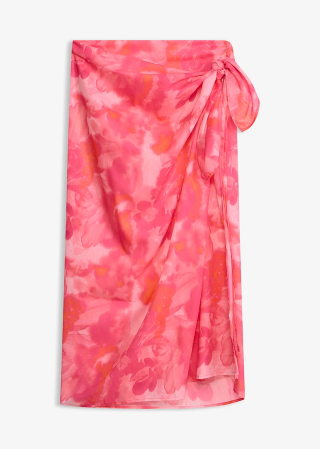 Pareo kendő strandra • pink-korall • bonprix áruház