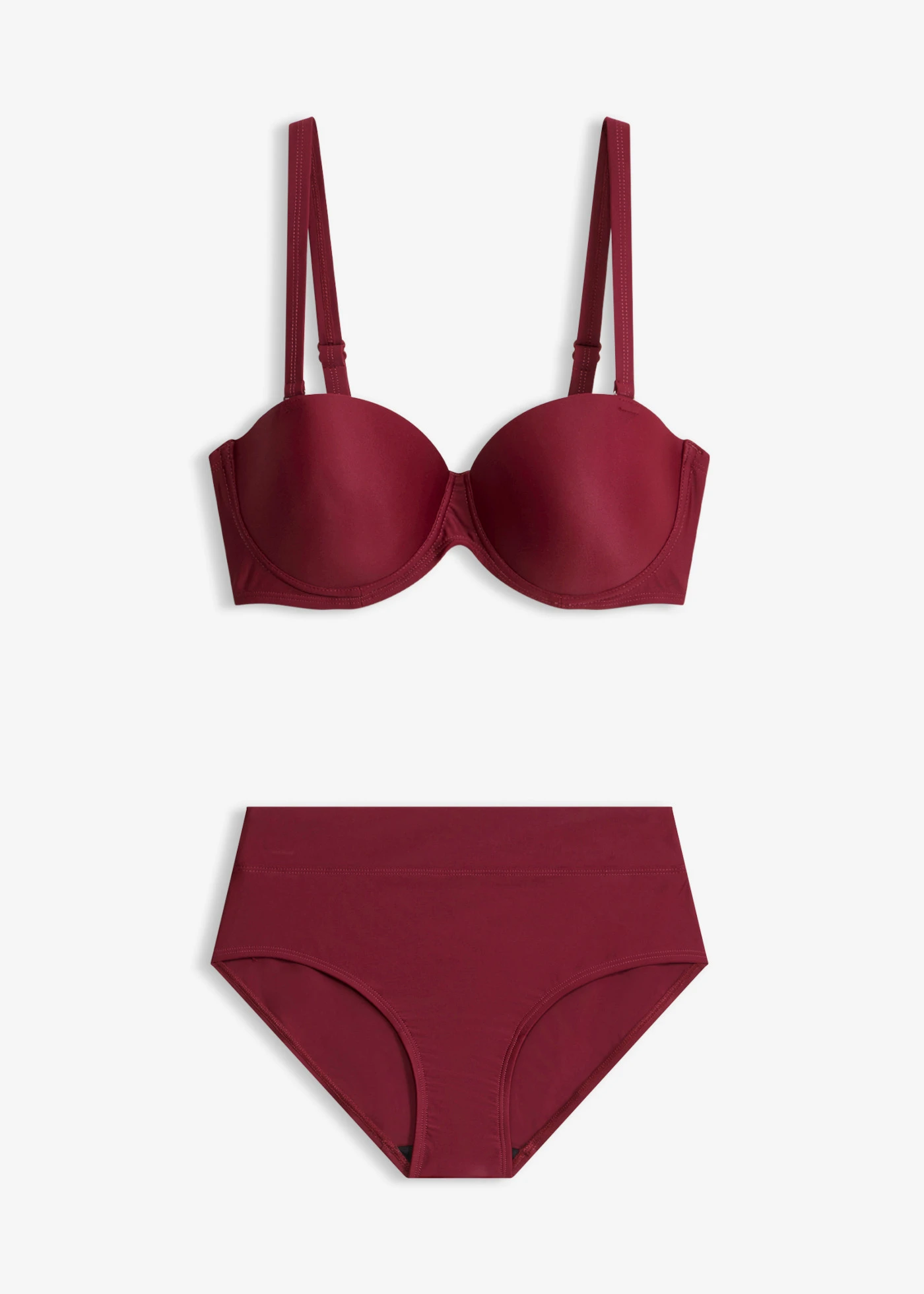 Balkonetové rychleschnoucí bikiny (2dílná souprava) • burgundská červená • bonprix obchod