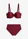 Balconette bikini (2-dlg. set), sneldrogend, Kleur: wijnrood