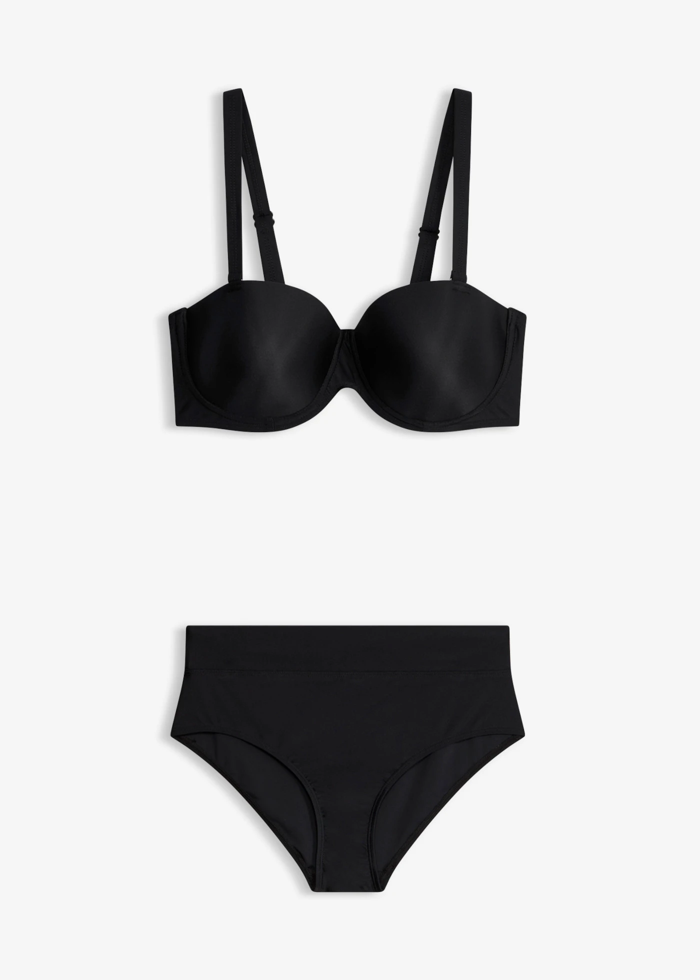 Balkonetové rychleschnoucí bikiny (2dílná souprava) • černá • bonprix obchod