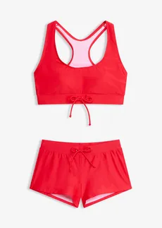Bikini brassière et shorty (ens. 2 pces) • rouge • Boutique bonprix