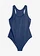 Sneldrogend badpak met racerback, Kleur: diepblauw