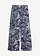 Marlene Dietrich broek van puur katoen, Kleur: donkerblauw-wolwit gedessineerd