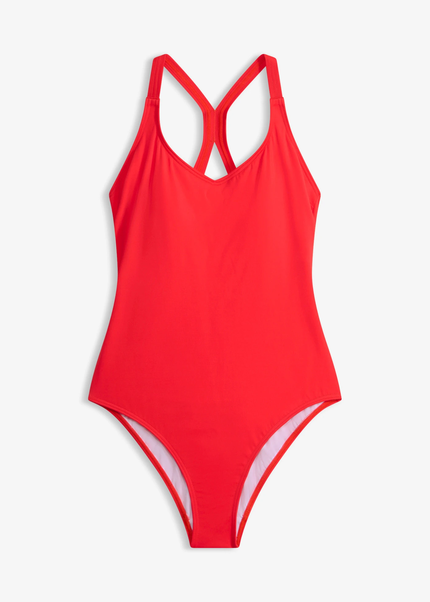 Maillot 1 pièce de sport à séchage rapide, dos nageur • rouge • Boutique bonprix