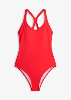 Maillot 1 pièce de sport à séchage rapide, dos nageur • rouge • Boutique bonprix