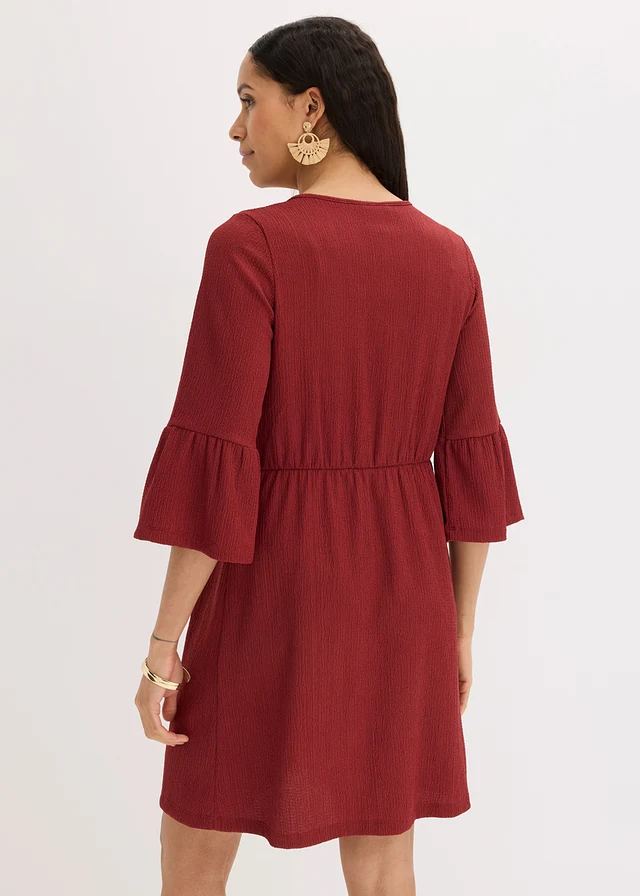 Rochie-tunică din jerse • roșu oxid • magazin bonprix