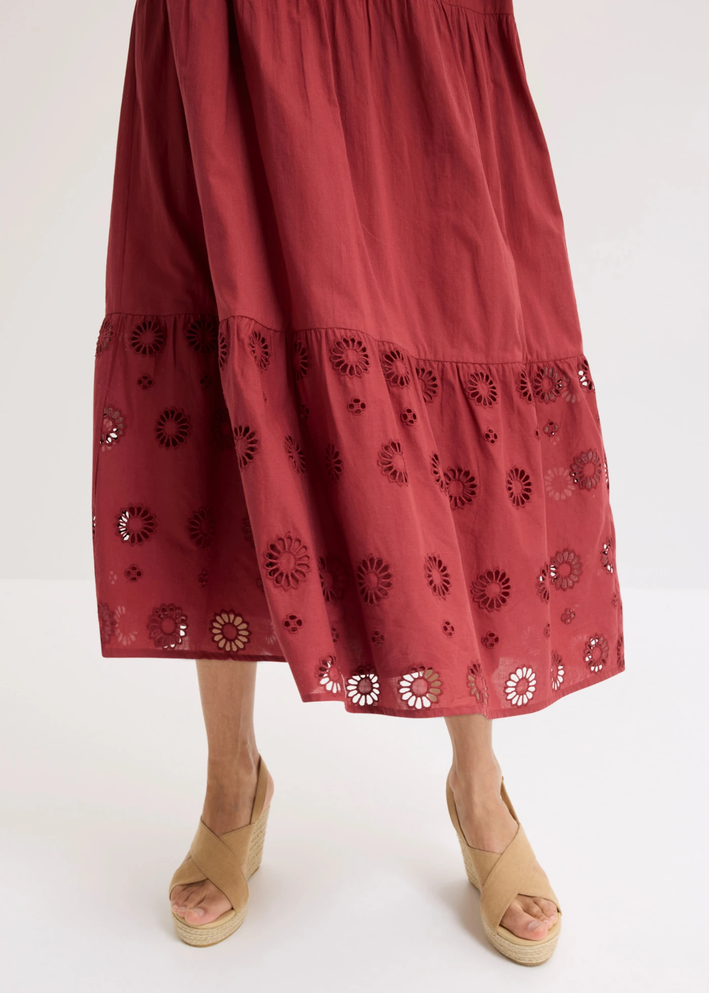 Robe longue 100% coton • rouge désert • product-page.page-title-suffix