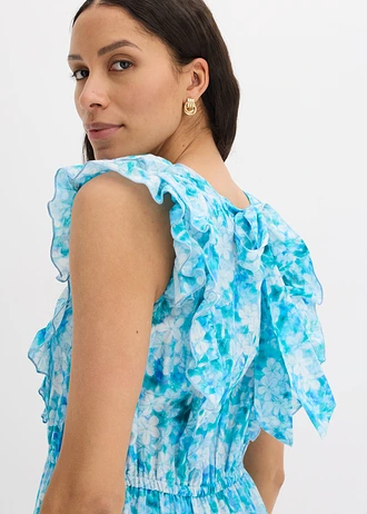 Rochie maxim din bumbac 100% • albastru pudrat floral • magazin bonprix