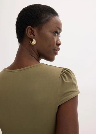 Dzsörzé ruha dekoratív zárral • sötét olivazöld • bonprix áruház