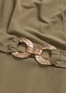 Robe en jersey à boucle décorative • olive foncé • Boutique bonprix