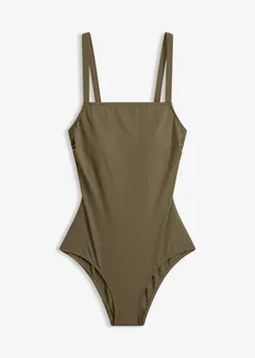 Maillot 1 pièce à encolure carrée • olive foncé • Boutique bonprix