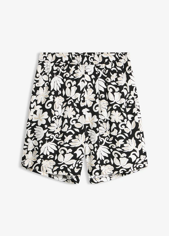 Bermuda van soepele viscose met comfortband
