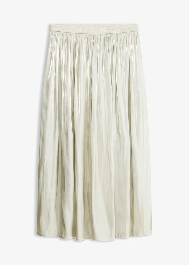 Jupe midi effet froissé