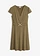 Robe en jersey à boucle décorative, Couleur: olive foncé