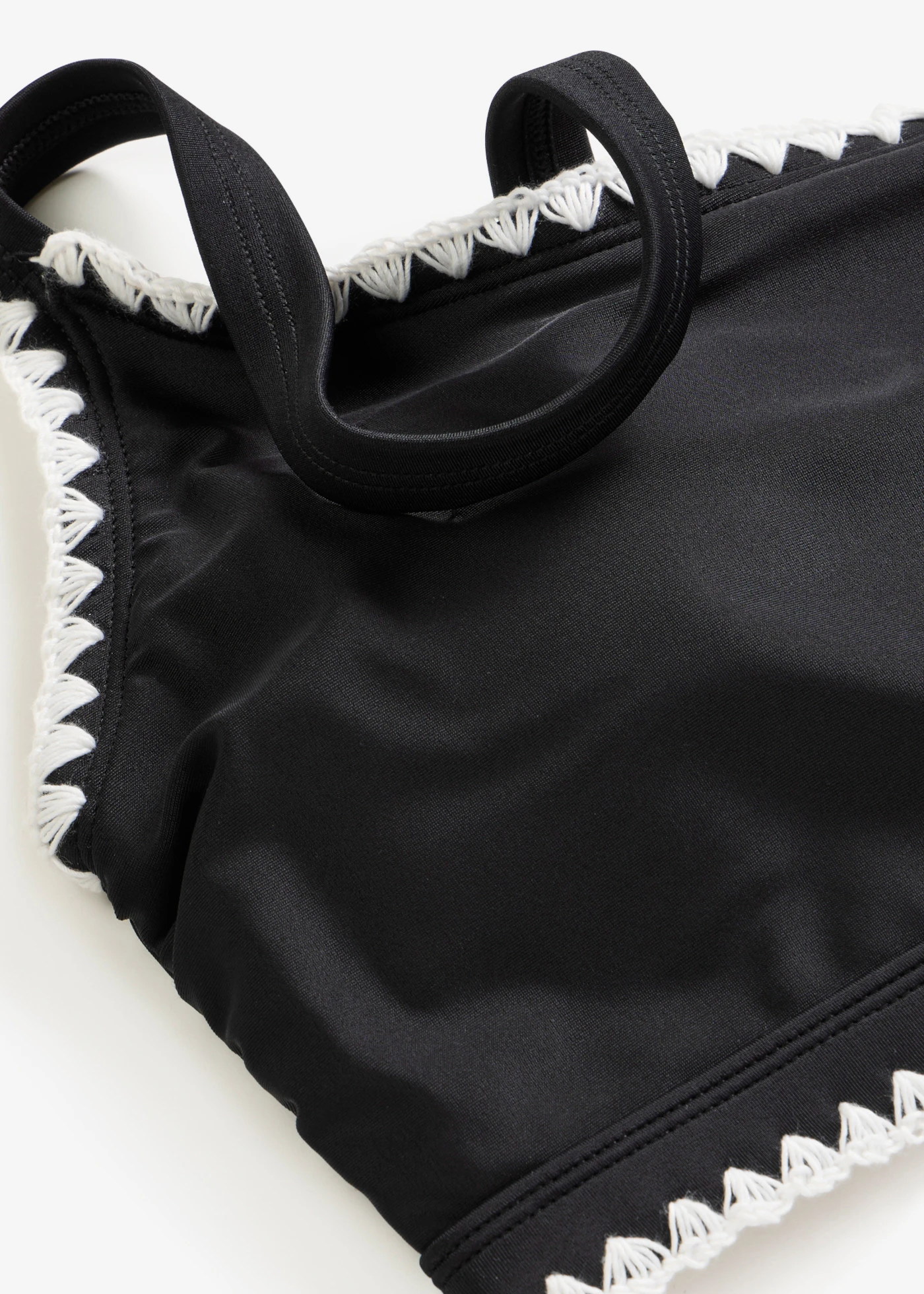 Biustonosz bikini bustier z haftem • czarny • sklep bonprix