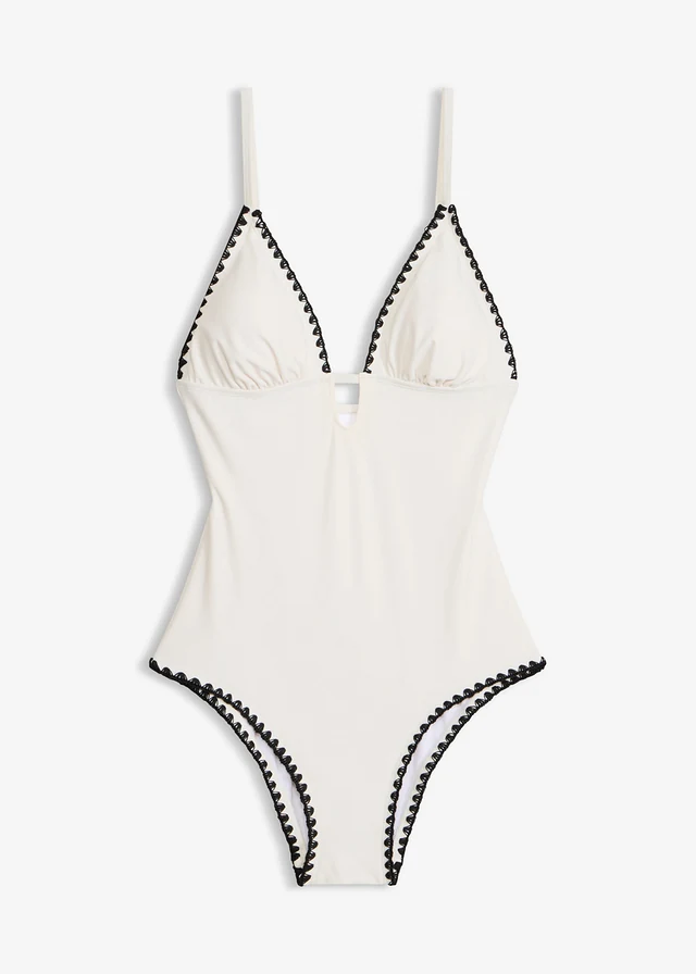 Maillot 1 pièce à broderie