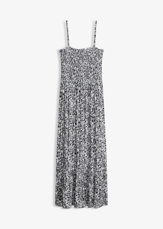 Robe à bretelles en viscose extensible