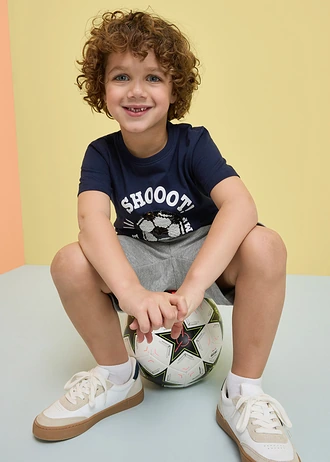 Tricou cu paiete reversibile, din bumbac organic 100% • bleumarin cu imprimeu • magazin bonprix