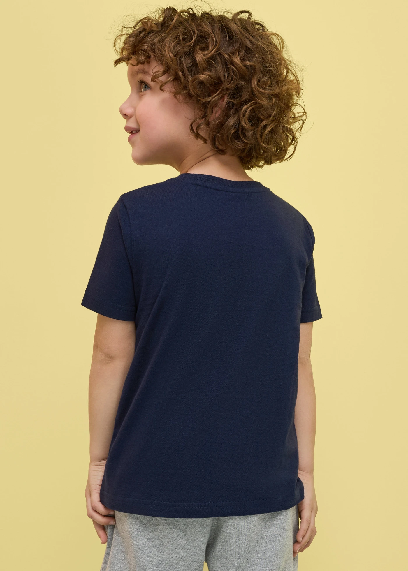 Tricou cu paiete reversibile, din bumbac organic 100% • bleumarin cu imprimeu • magazin bonprix