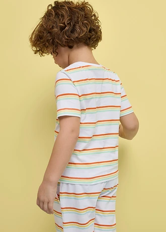 T-shirt van puur biologisch katoen (set van 3) • lichtgeel+lichtmint+wit met print • bonprix online shop