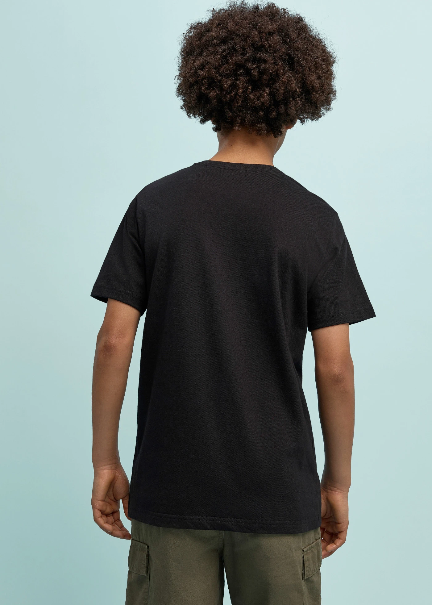 T-shirt van biologisch katoen • zwart met print • bonprix online shop