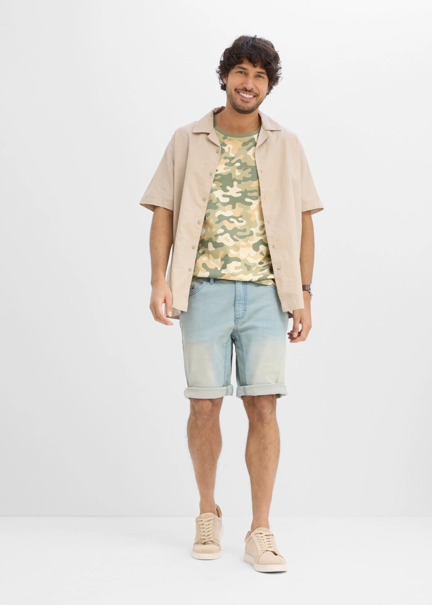 Muscle shirt van puur biologisch katoen, loose fit • camouflage • bonprix online shop